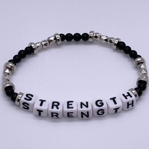 NWT Wool + Pepper Co. Strength Beaded Bracelet